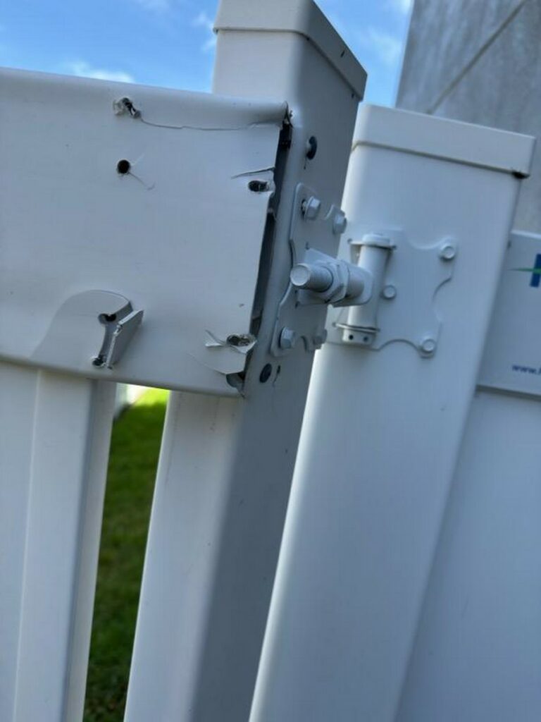 Broken Vinyl Gates Repairs Due To Storm In Wesley Chapel